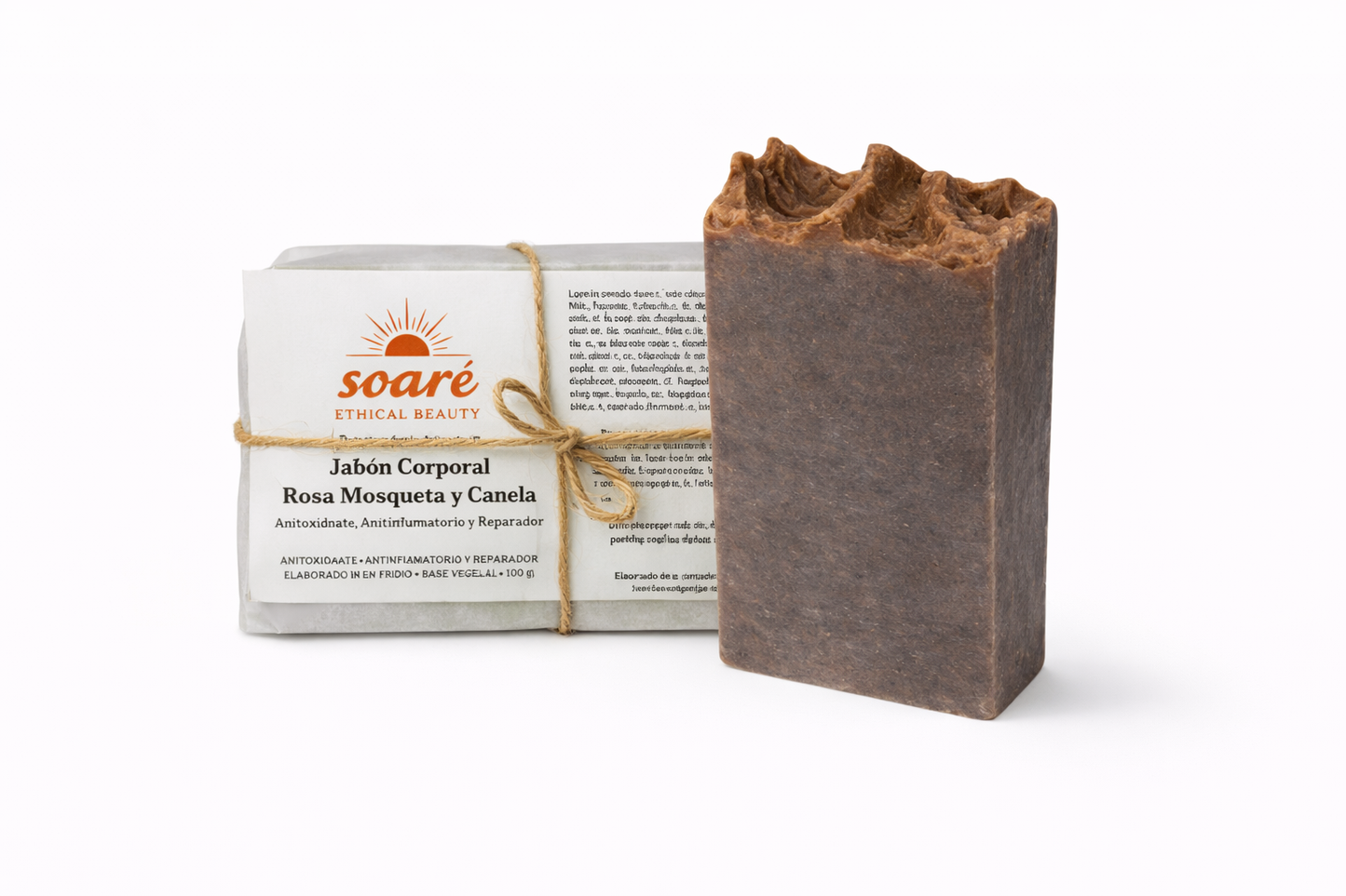 Jabón Corporal Rosa Mosqueta y Canela. 100gr